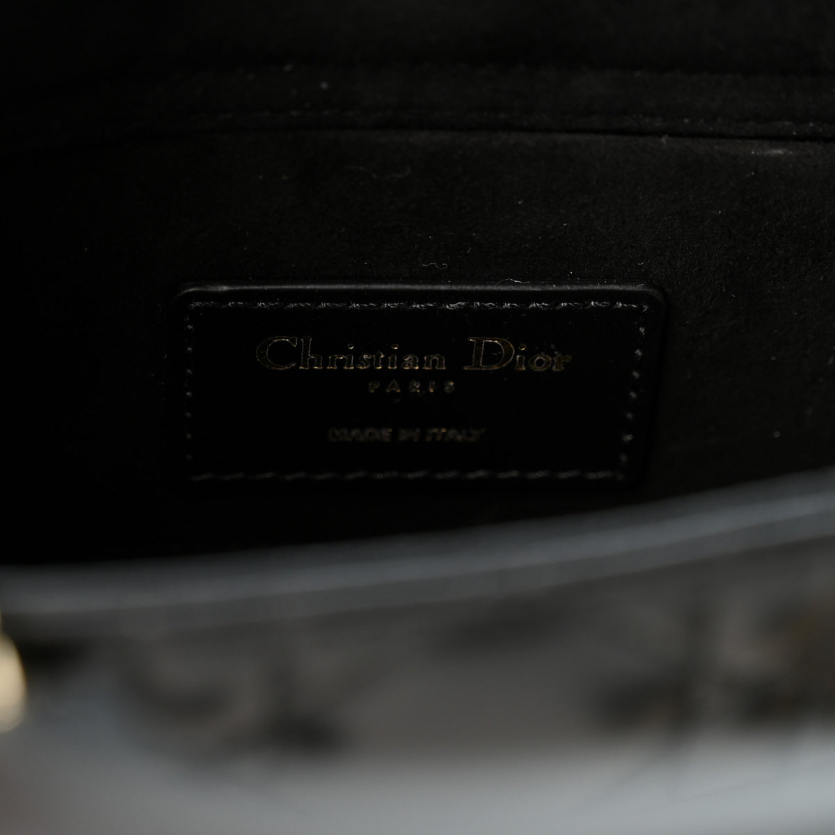 Lambskin Cannage Small Lady D-Joy Black