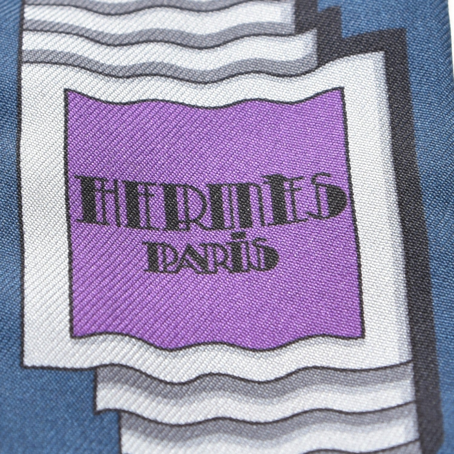 Hermes Silk Carre En Boucles Twilly Marine Violet Brun 4 of 6