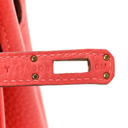 Hermes Togo Birkin 25 Rouge Pivoine 7 of 10