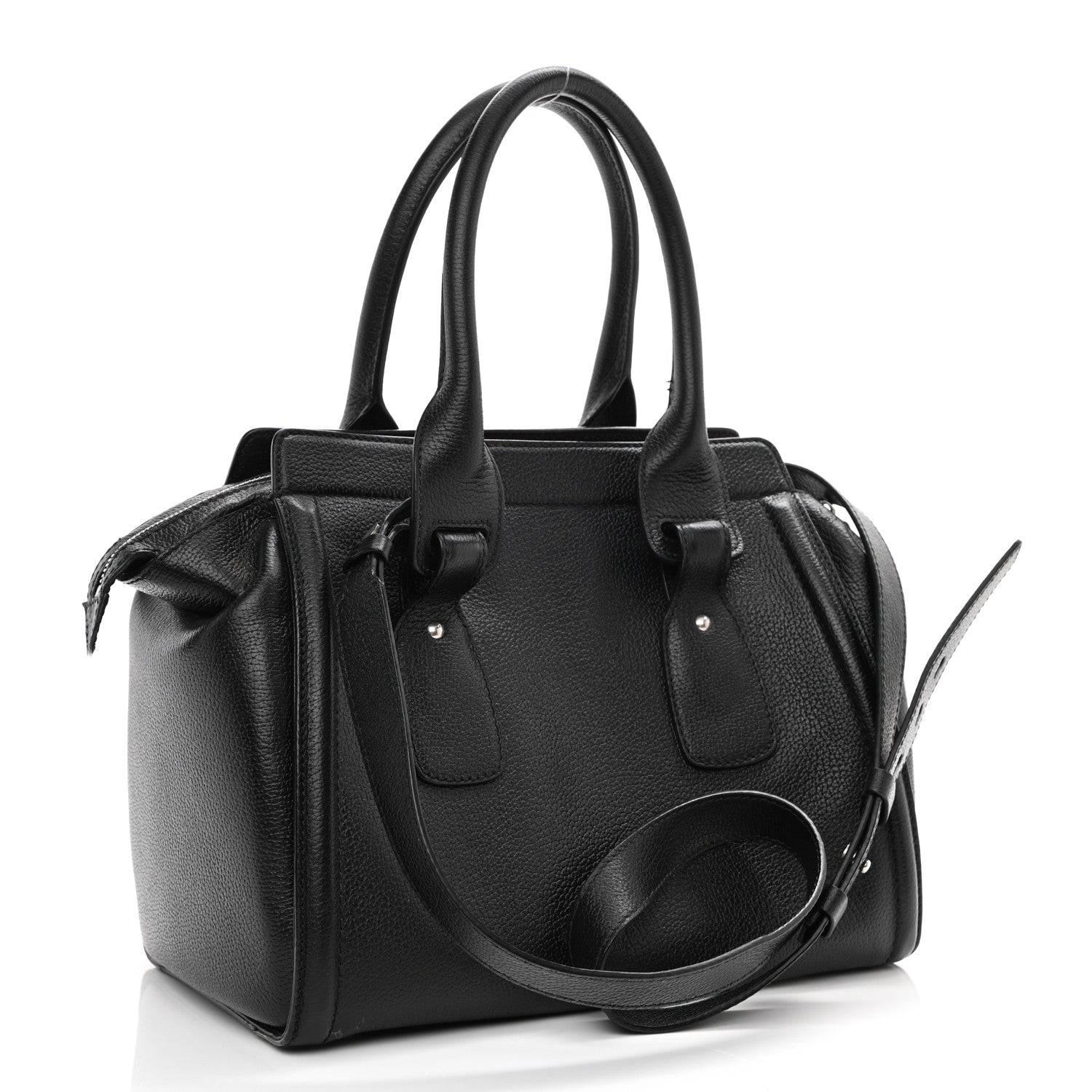 Balenciaga Grained Calfskin Monday Bowler S Black 4 of 19