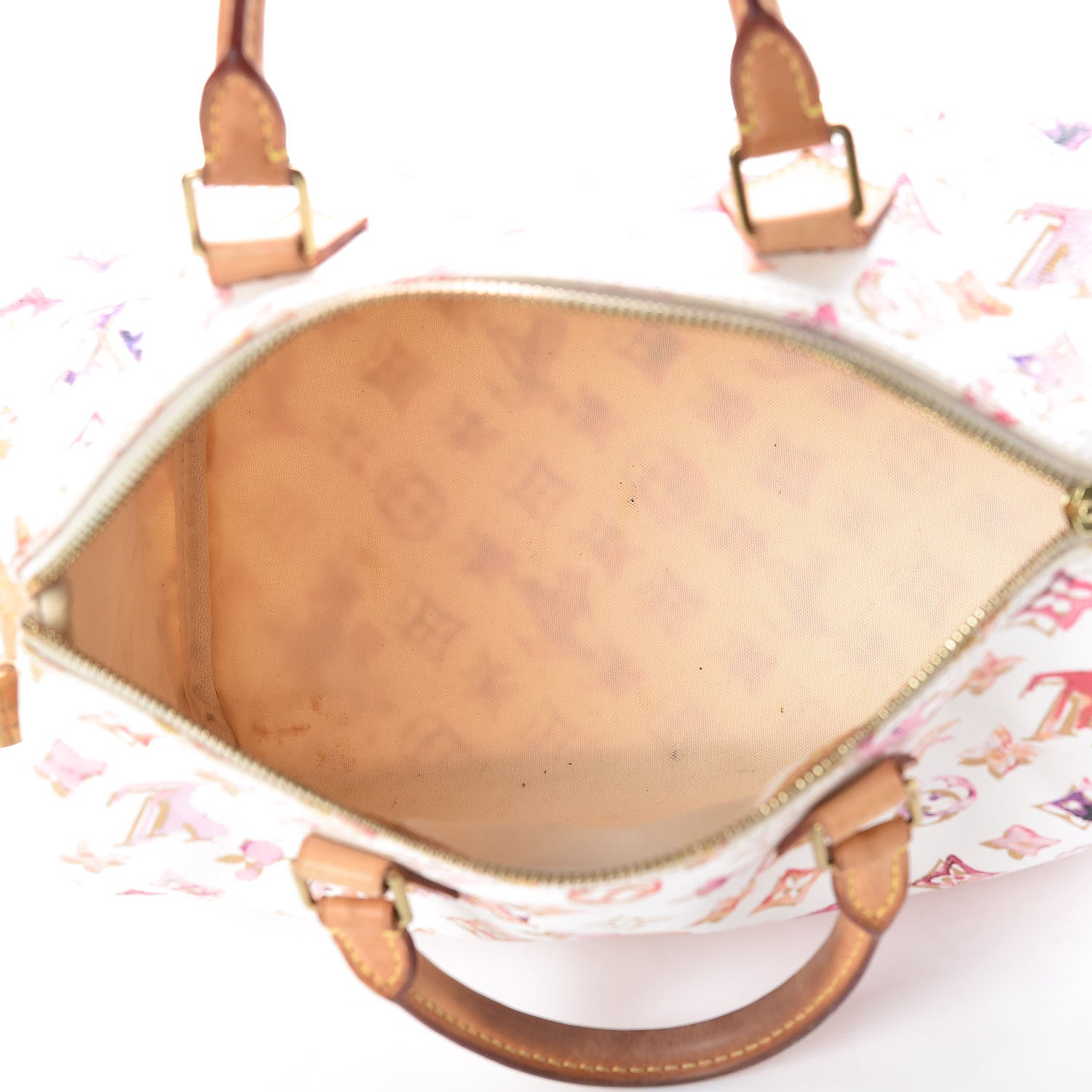 Louis Vuitton Watercolor Aquarelle Speedy 30 White 5 of 30