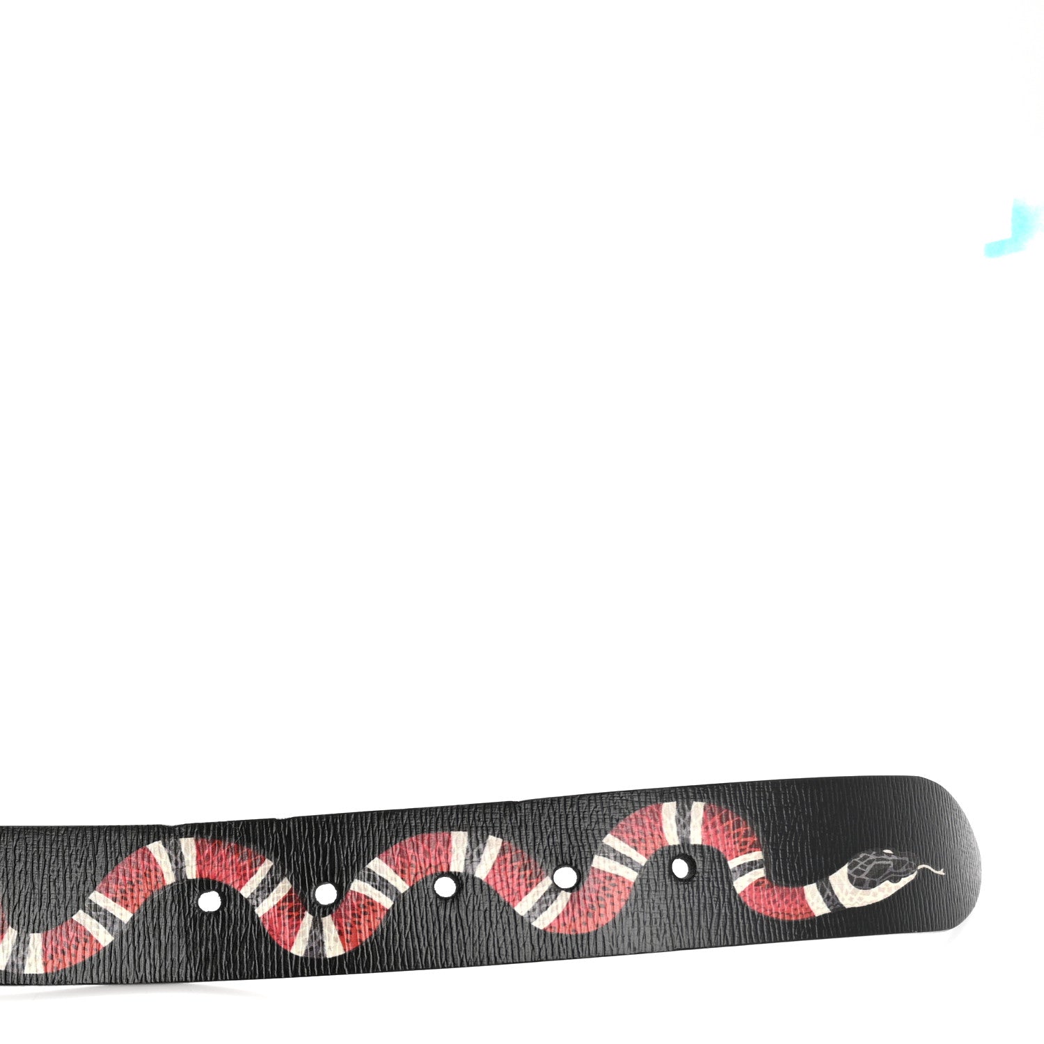 Gucci Shangai Calfskin Kingsnake 35mm Belt 100 40 Black Multicolor 9 of 9