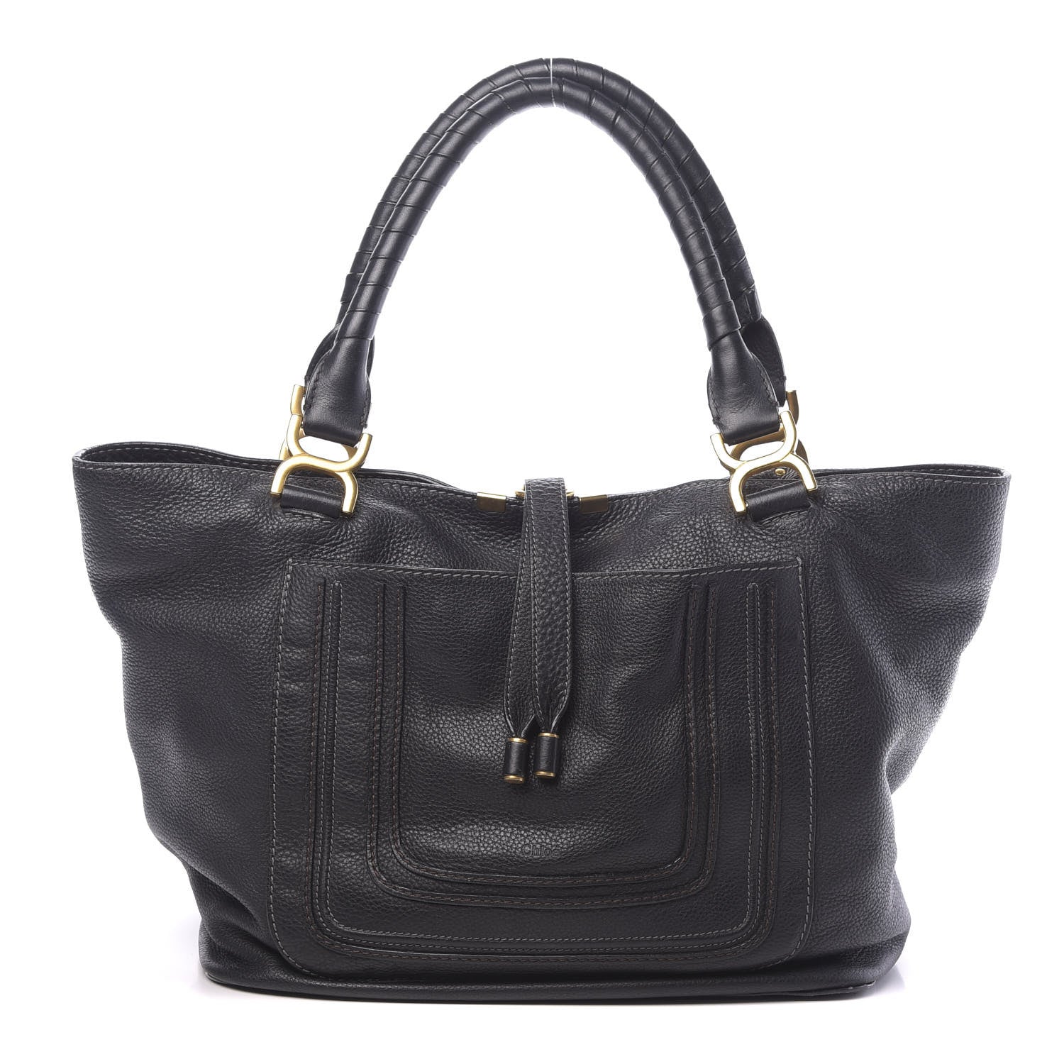 Chloe Calfskin Large New Marcie Tote Black 1 of 12
