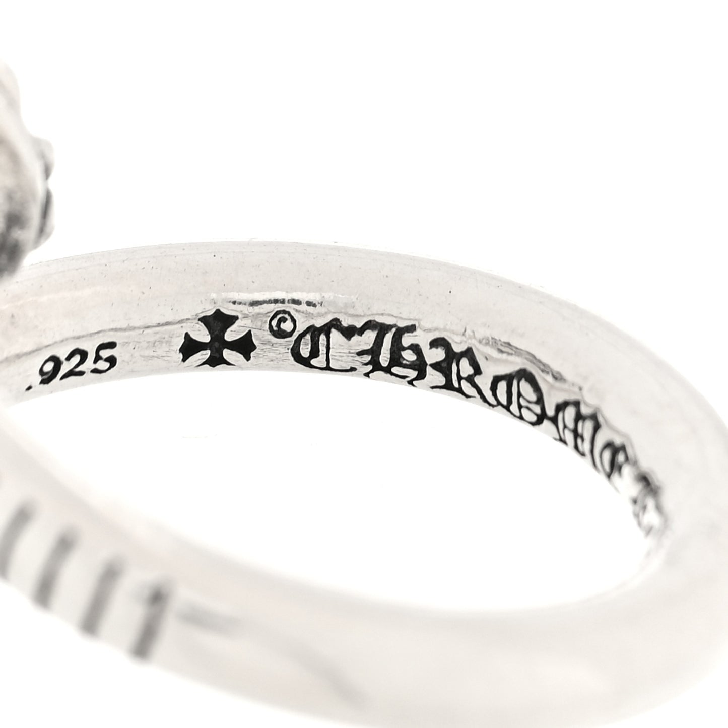 Sterling Silver Cross Ball Nail Ring 55 7.25