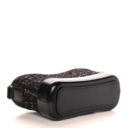 Chanel Tweed Calfskin Small Gabrielle Hobo Black Gold Red Ecru 4 of 9