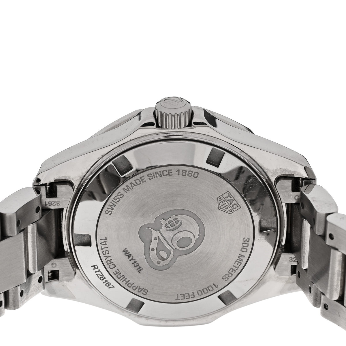 Tag Heuer Stainless Steel Ceramic Diamond Blue Mother of Pearl 35mm Aquaracer Quartz Watch WAY131L 4 of 5