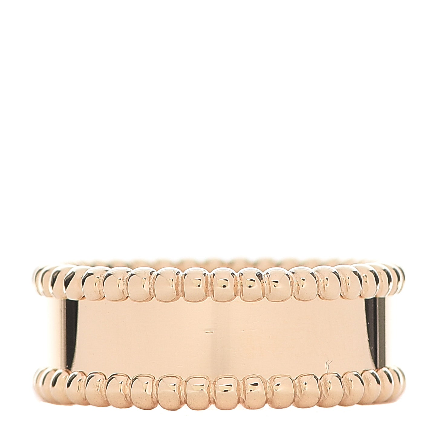 18K Yellow Gold Perlee Signature Ring 54 7