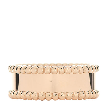 Van Cleef & Arpels 18K Yellow Gold Perlee Signature Ring 54 7 3 of 6