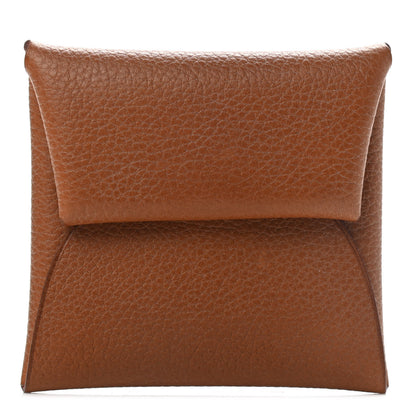 Hermes Barenia Faubourg Bastia Verso Coin Purse Fauve Rose D'ete 1 of 7