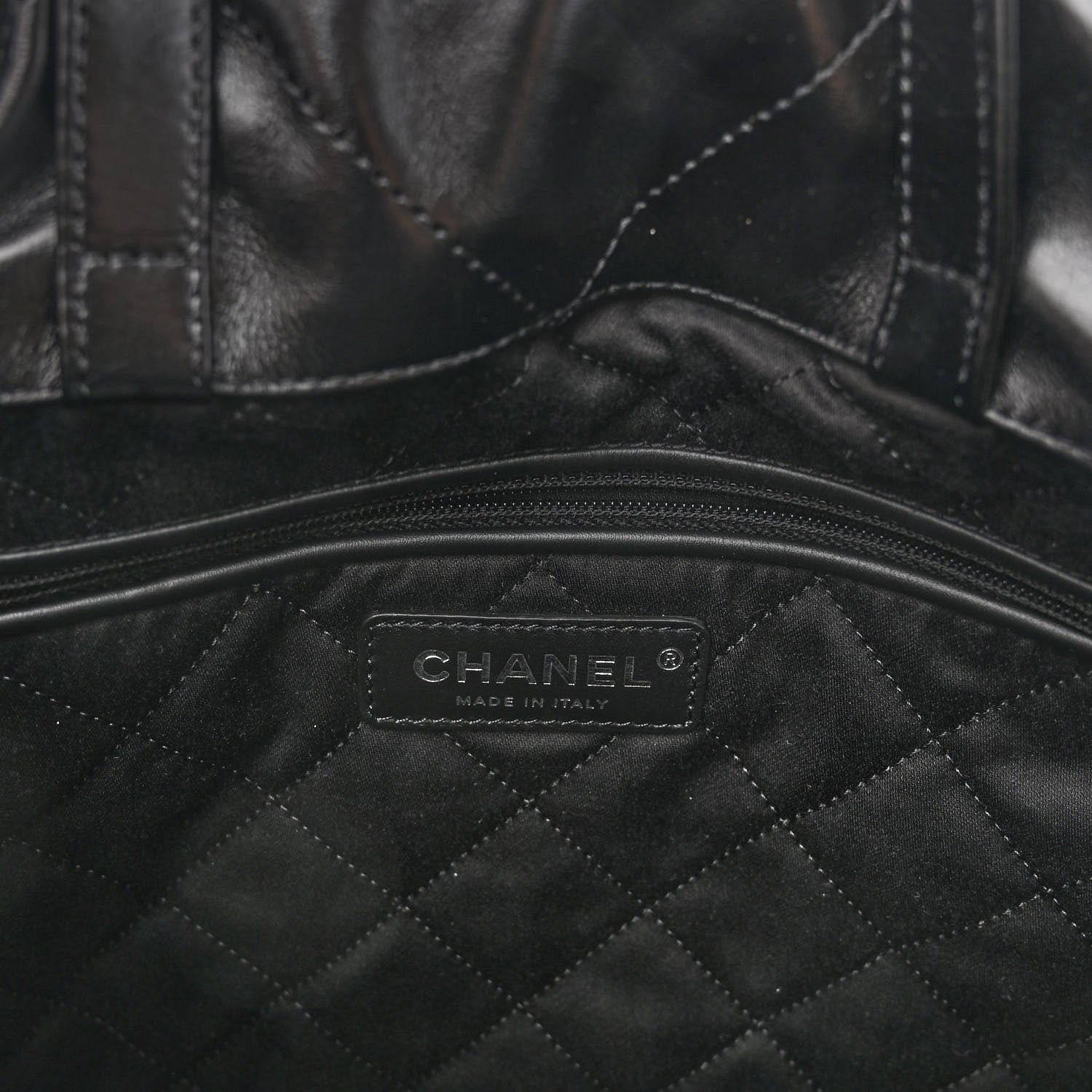 Chanel Shiny Calfskin Quilted Chanel 22 Backpack So Black 6 of 10