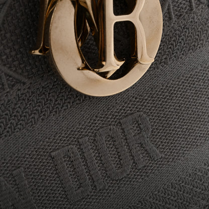 Christian Dior Canvas Embroidered Cannage Medium Lady D-Lite Gray 12 of 12