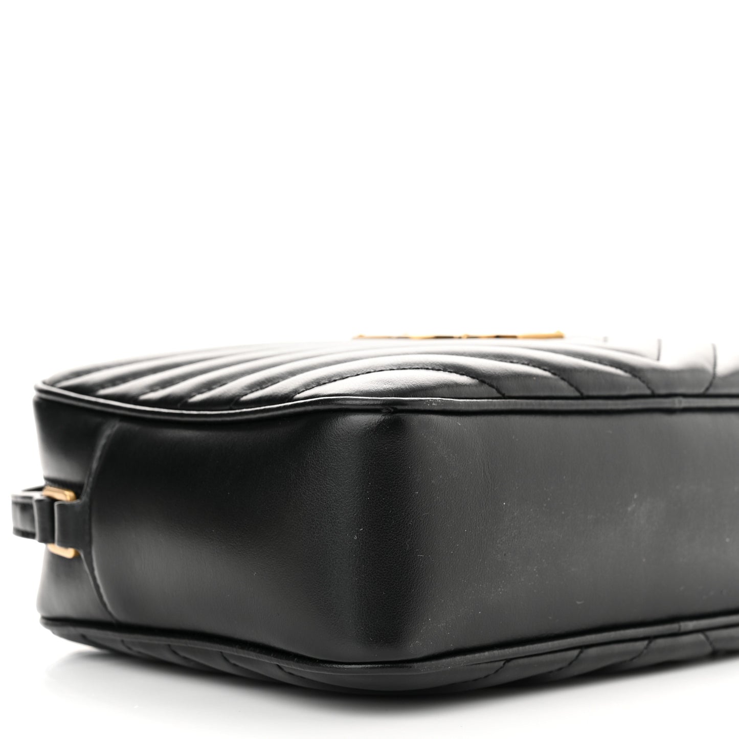 Calfskin Matelasse Monogram Lou Camera Bag Black