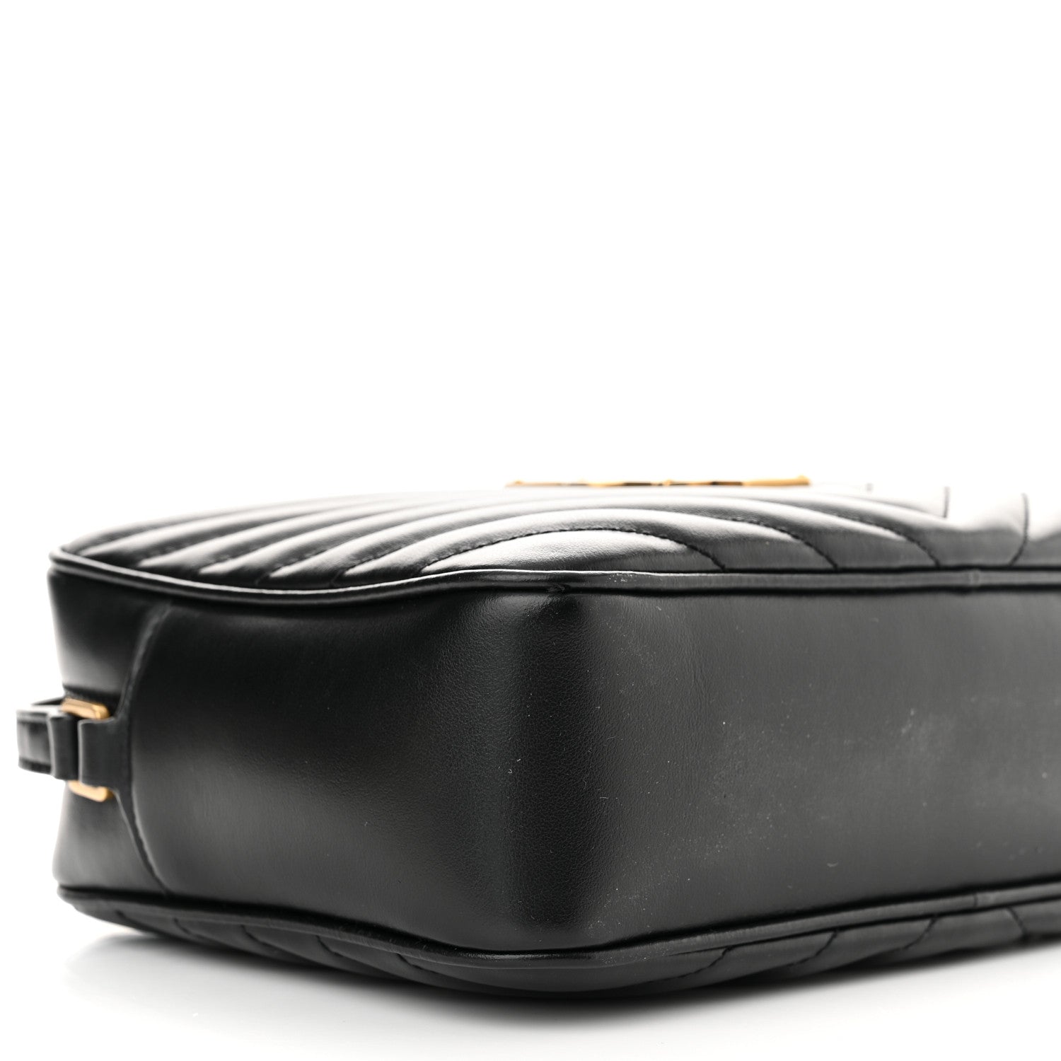 Saint Laurent Calfskin Matelasse Monogram Lou Camera Bag Black 9 of 11