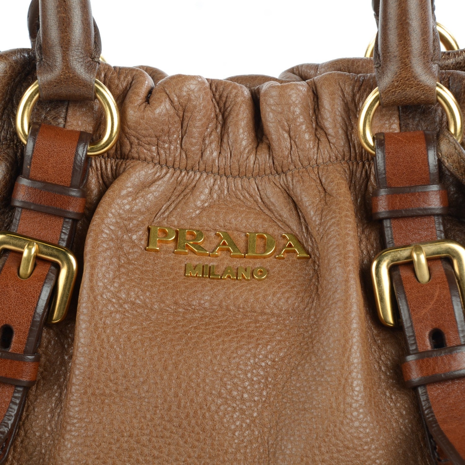 Prada Cervo Antik Shoulder Bag Cammello Sfumato 6 of 10