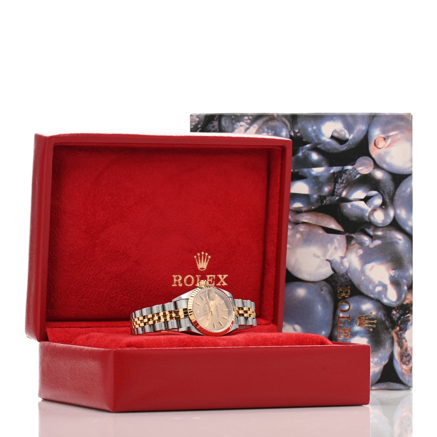 Stainless Steel 18K Yellow Gold 26mm Oyster Perpetual Datejust Watch Champagne 69173