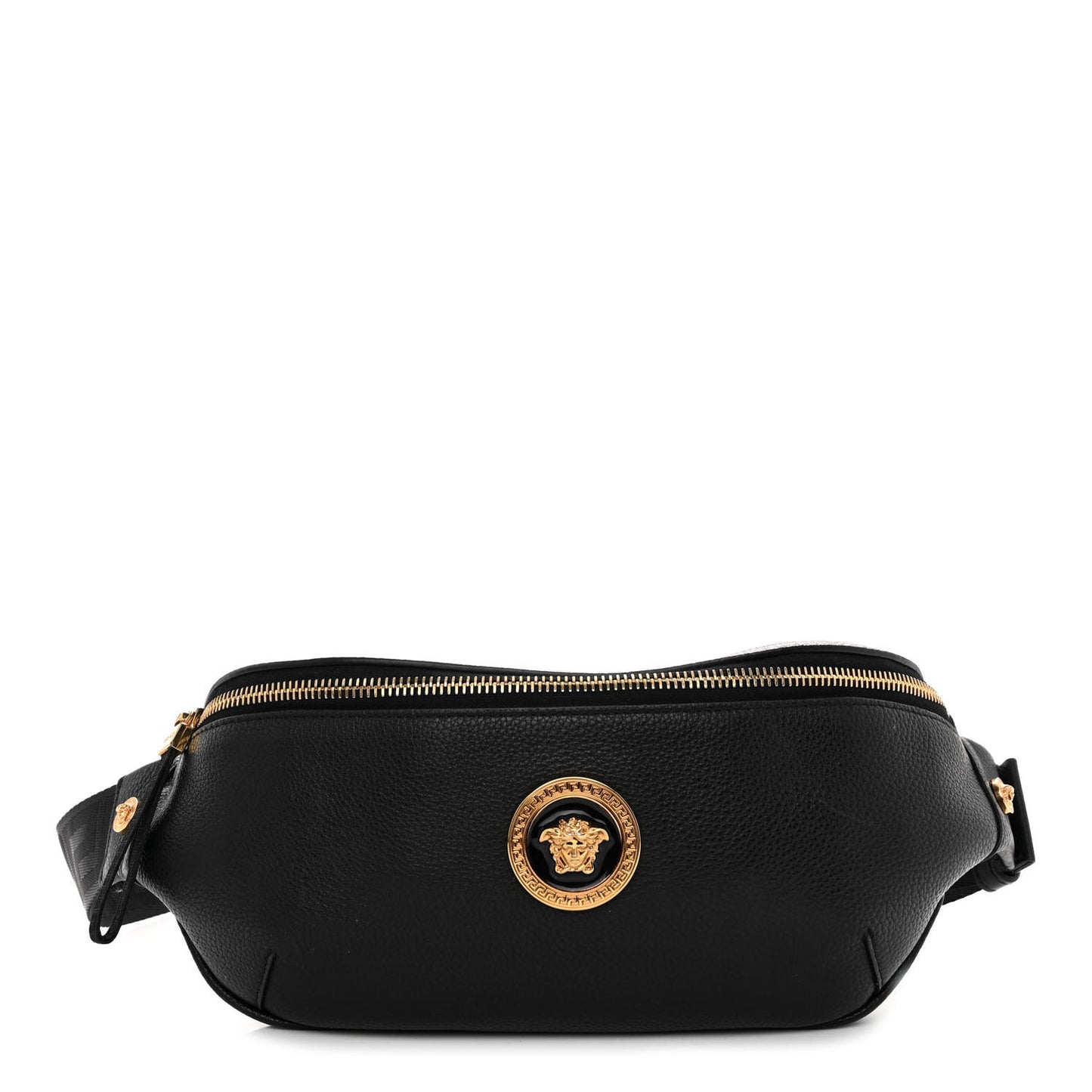 Grained Calfskin Vanitas Medea Belt Bag Black