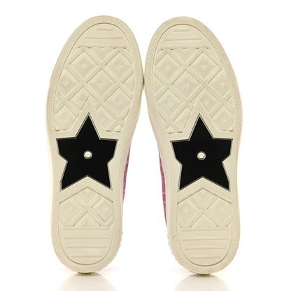 Christian Dior Laminated Canvas Cannage Embroidered Womens Walk'N'Dior Low Top Sneakers 38 Metal Rose 5 of 10