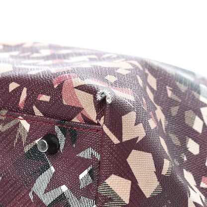 Burberry Patent Supernova Check Stars Large Nickie Landscape Tote Berry Red 8 of 14