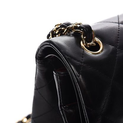 Chanel Lambskin Quilted Jumbo Double Flap Black 9 of 11