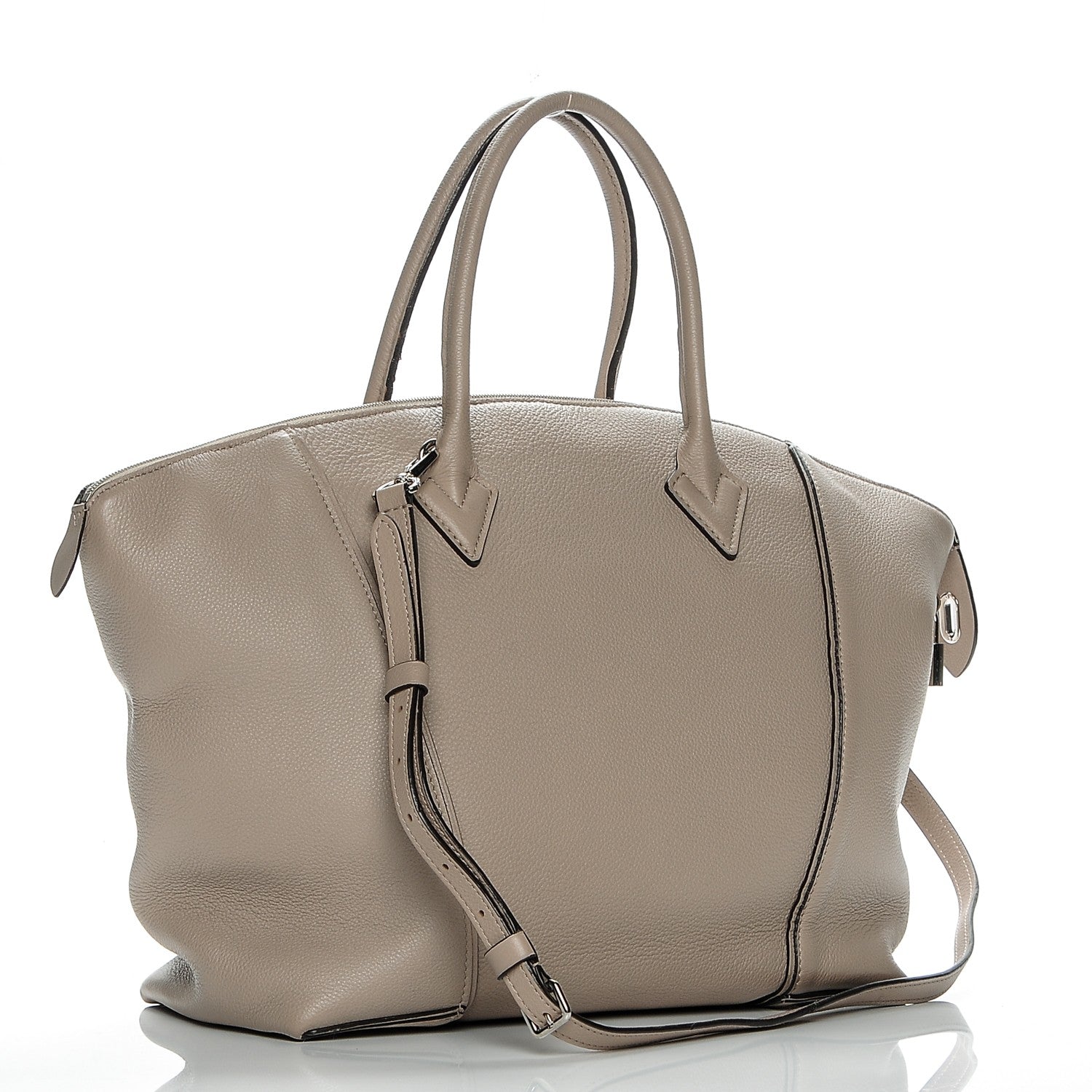 Louis Vuitton Veau Cachemire Soft Lockit MM Galet 3 of 11