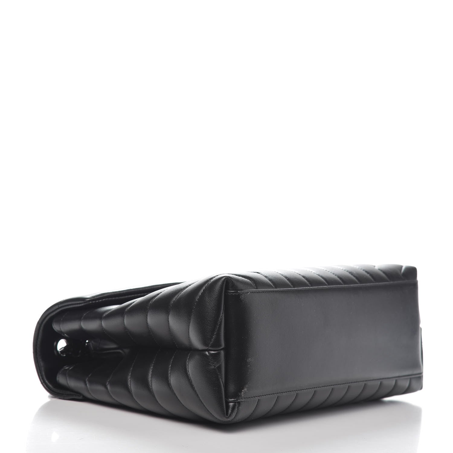 Saint Laurent Calfskin Y Quilted Monogram Medium Loulou Chain Satchel Black 5 of 12