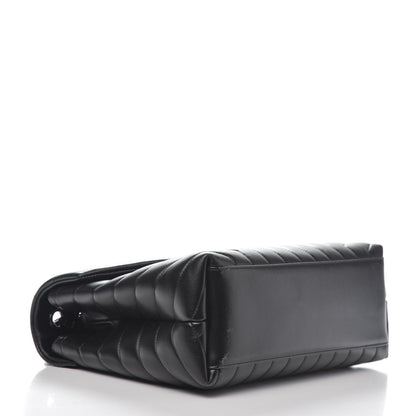 Saint Laurent Calfskin Y Quilted Monogram Medium Loulou Chain Satchel Black 5 of 12