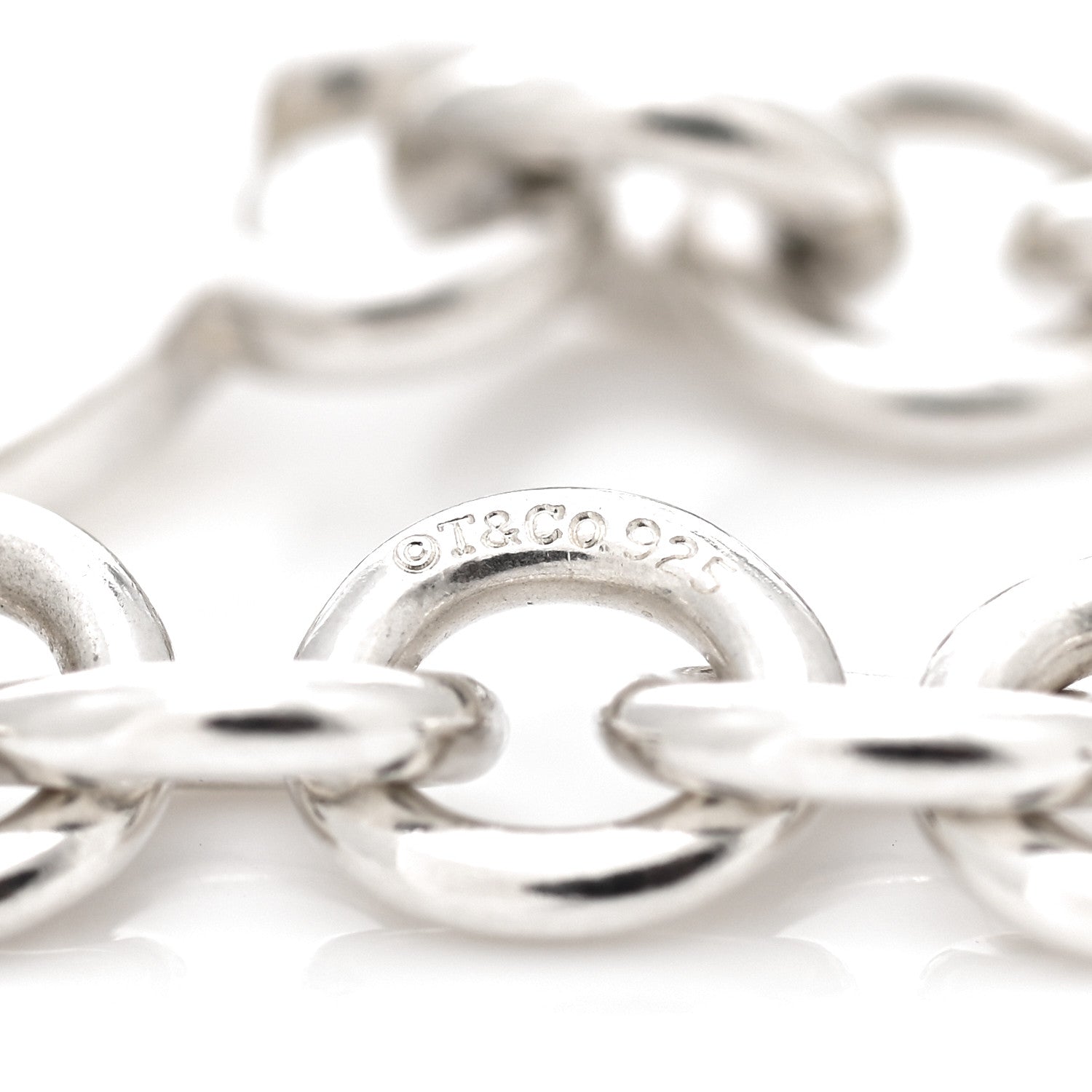 Tiffany Sterling Silver 1837 Circle Clasp Bracelet 4 of 5