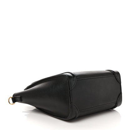 Celine Smooth Calfskin Nano Luggage Black 4 of 8