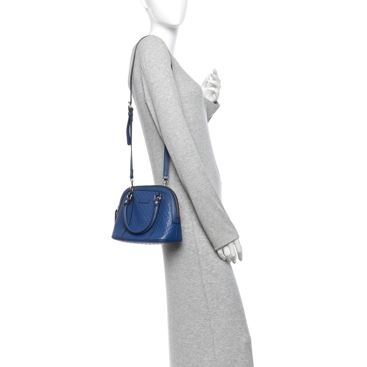 Gucci Soft Microguccissima Mini Dome Bag Blue 2 of 11