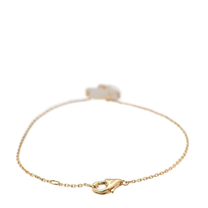 Cartier 18K Yellow Gold Diamond White Mother of Pearl Caresse D'Orchidees Par Cartier Bracelet 3 of 7