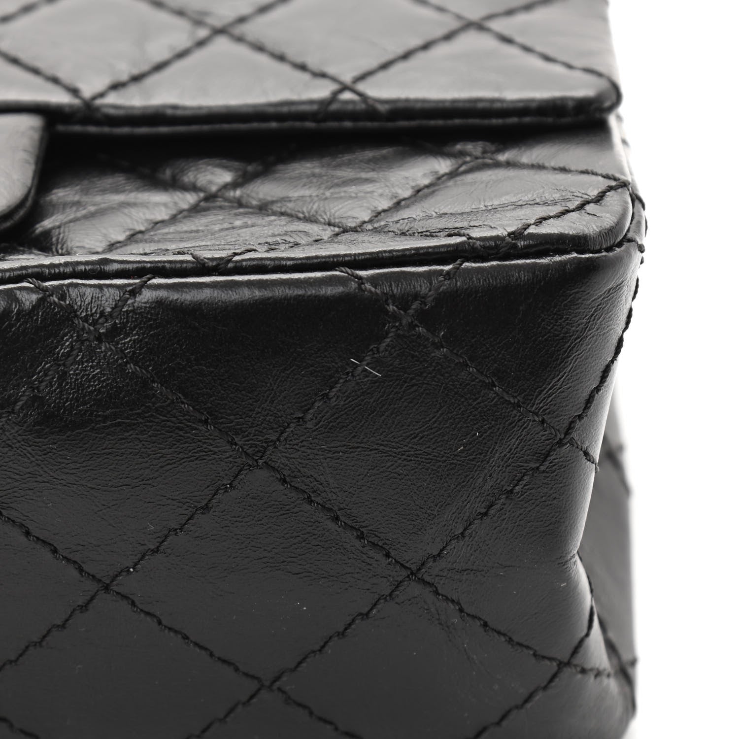 Chanel Aged Calfskin Quilted 2.55 Reissue Mini Flap Black 11 of 12