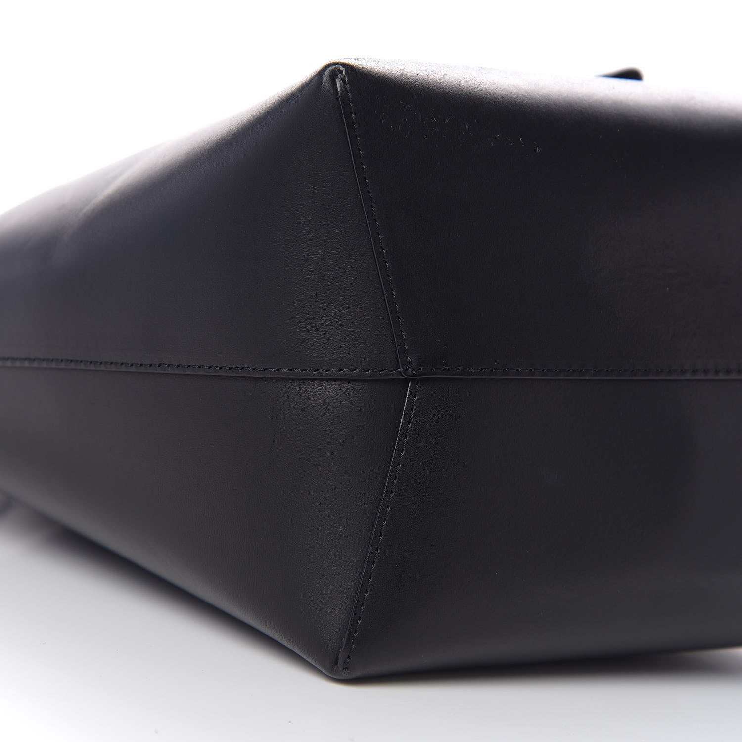 Mansur Gavriel Vegetable Tanned Calfskin Bucket Bag Black Ballerina 6 of 8