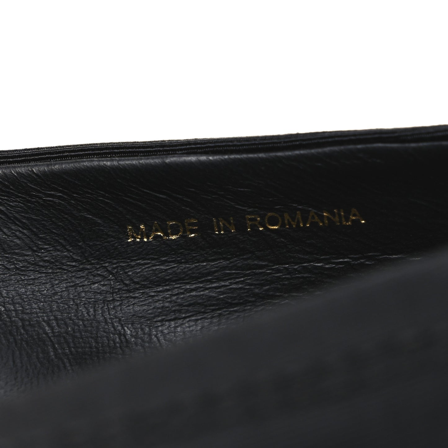 Grosgrain Cap Toe Uniform Ballerina Flats 36.5 Black