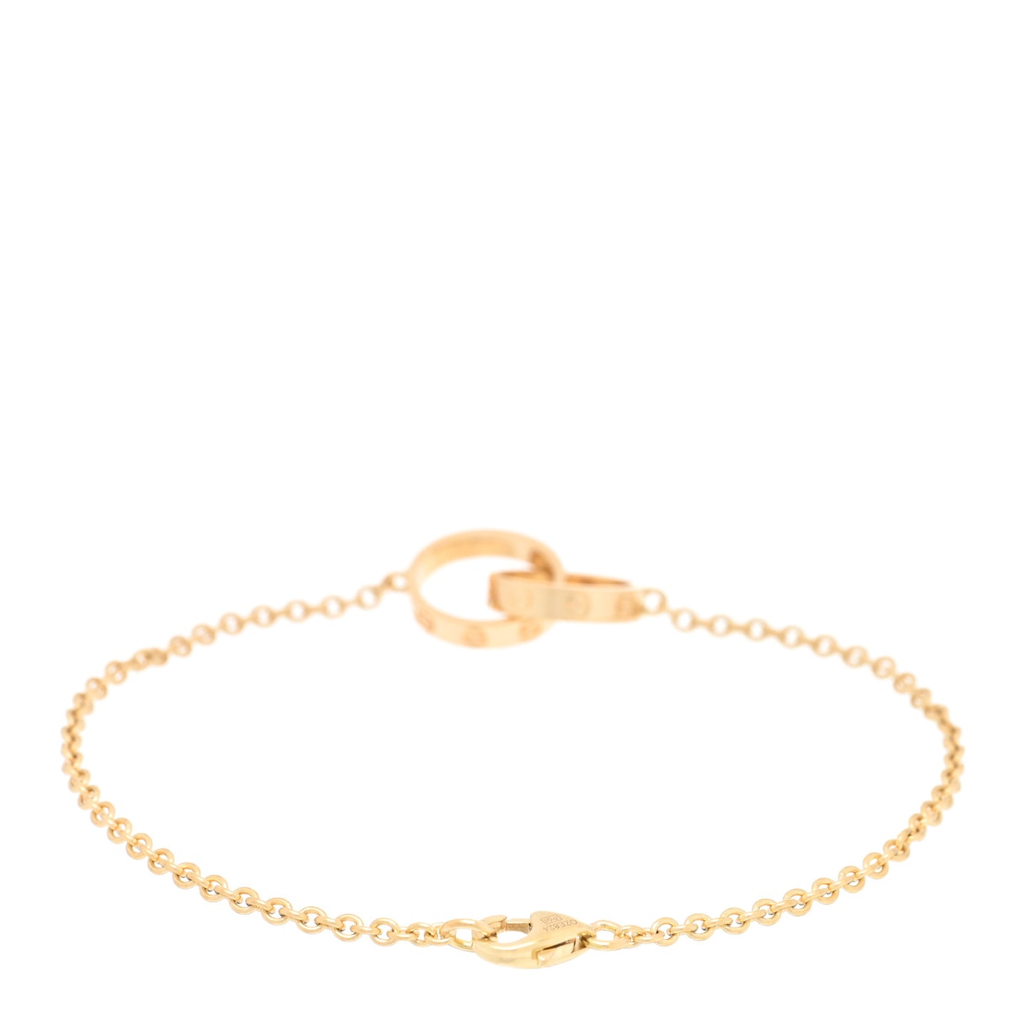 18K Yellow Gold Interlocking LOVE Bracelet