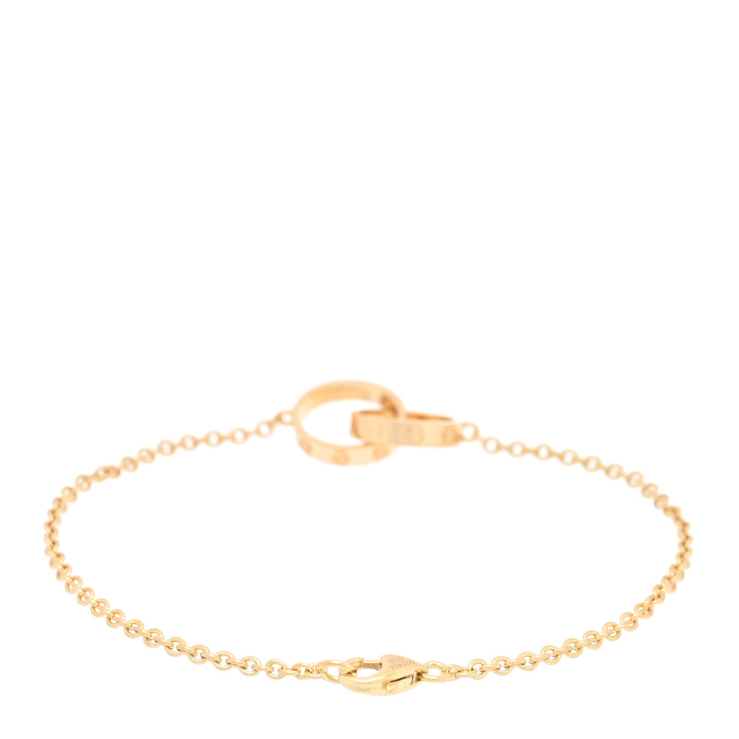 Cartier 18K Yellow Gold Interlocking LOVE Bracelet 2 of 3