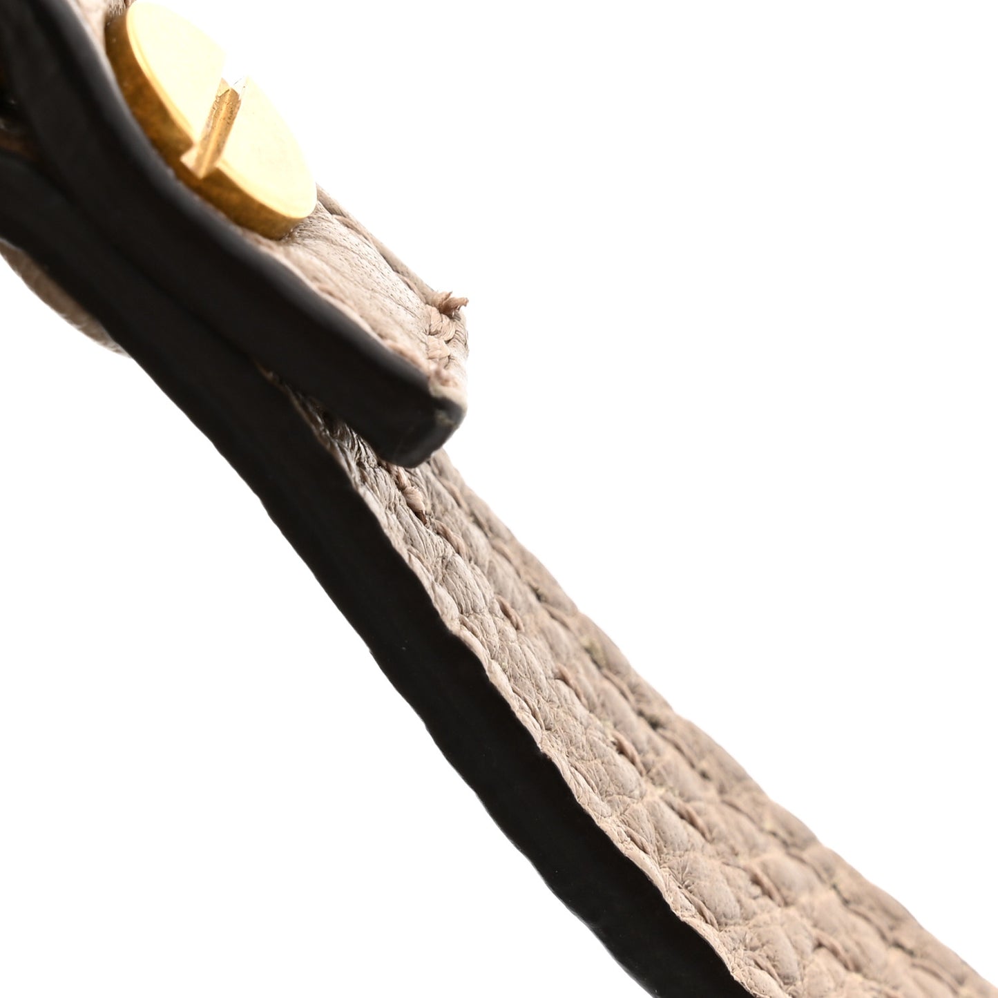 Calfskin Suede Small Nile Bracelet Bag Motty Grey
