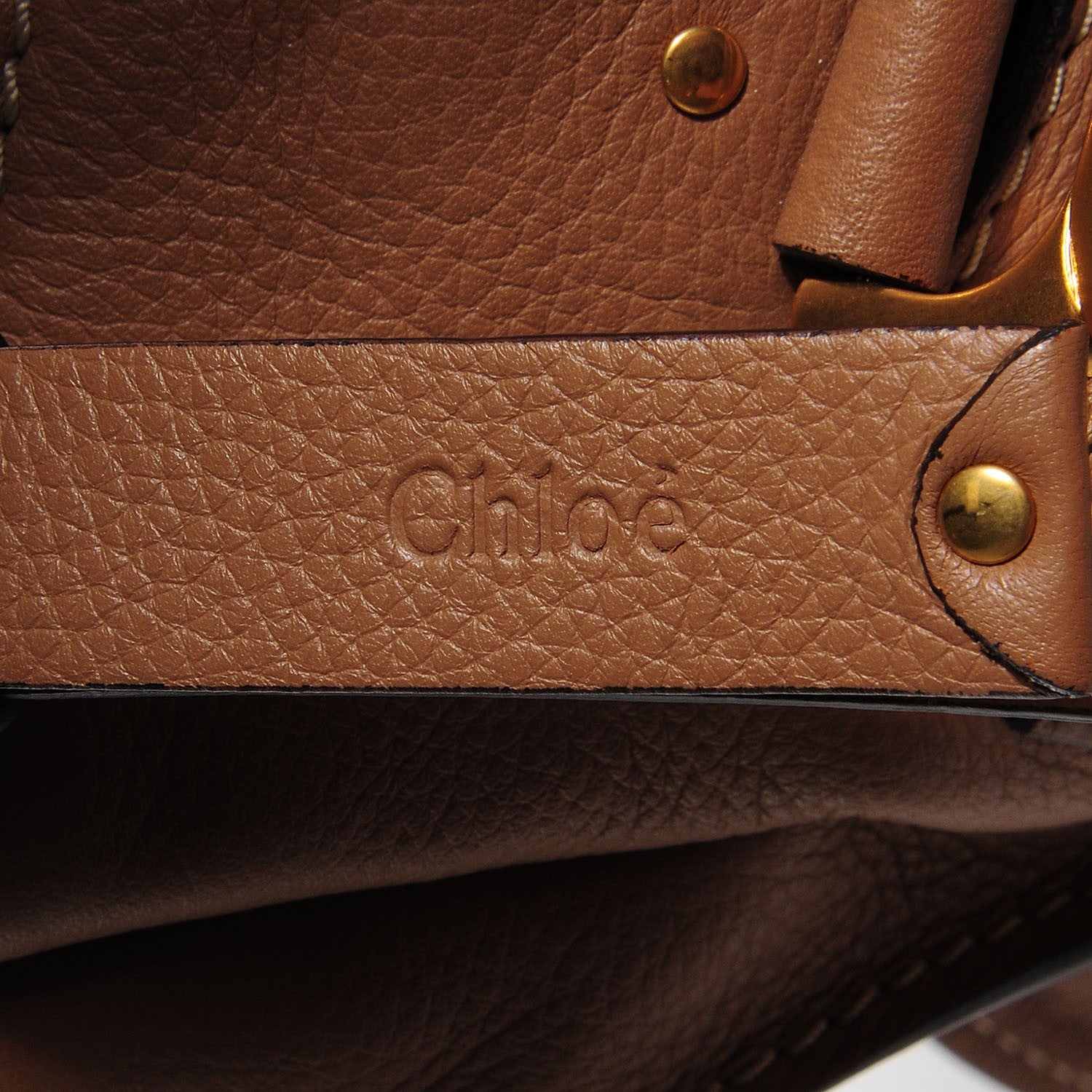 Chloe Calfskin Large Marcie Satchel Nut 10 of 11