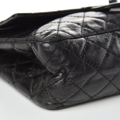 Chanel Metallic Aged Calfskin Quilted 2.55 Reissue 226 Flap Black 8 of 16