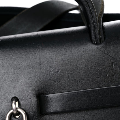 Hermes Toile Vache Calfskin Herbag 39 MM Black 12 of 28