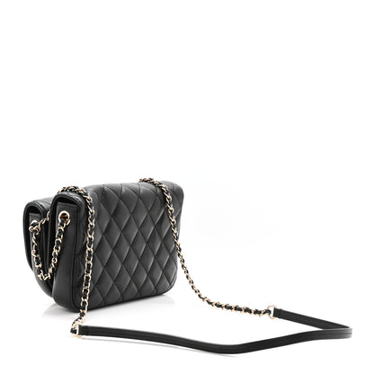 Chanel Lambskin Quilted Side Packs Black 4 of 21