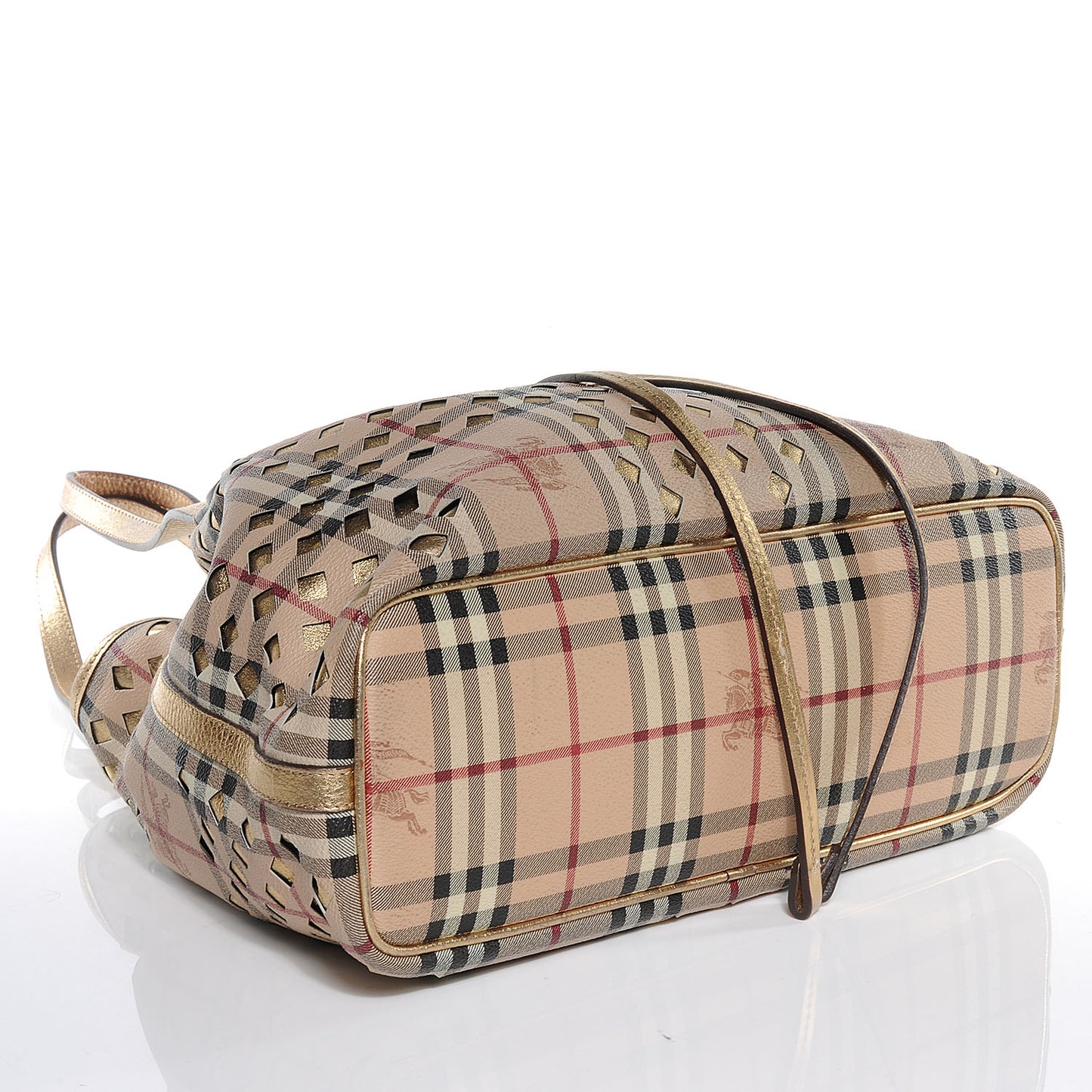 Haymarket Check Woven Drawstring Claudia Bag