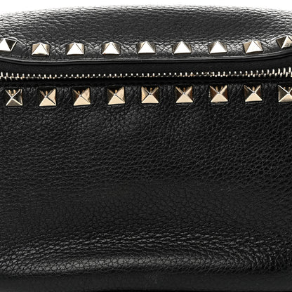 Valentino Garavani Grainy Calfskin Rockstud Belt Bag Black 8 of 13