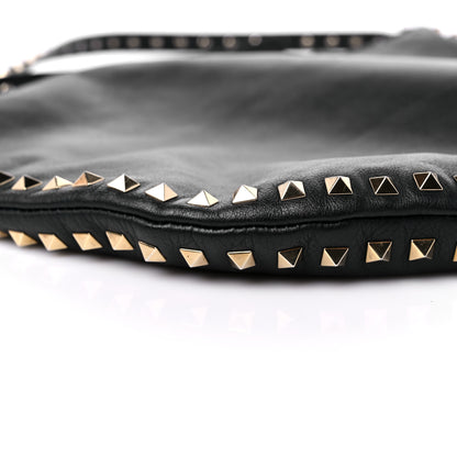 Valentino Garavani Vitello Rockstud Hobo Black 8 of 12