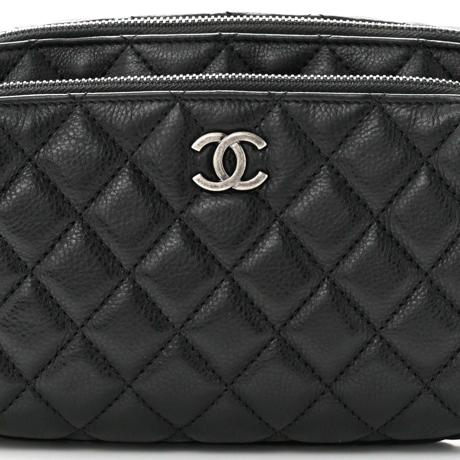 Chanel Calfskin Quilted Waist Bag Black 9 of 11