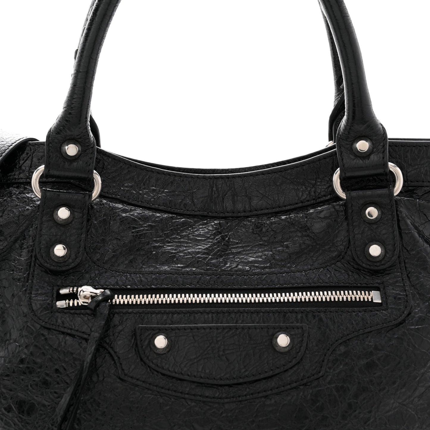 Agneau Arena Silver Hardware Medium Le City Black