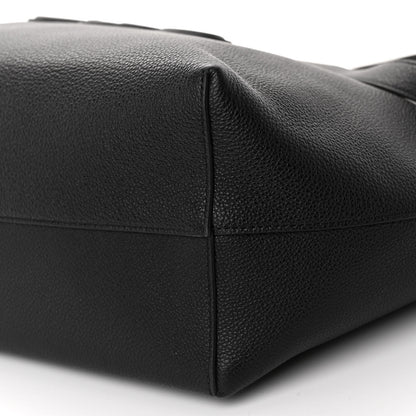 Celine Grained Calfskin Triomphe Medium Cabas Anais Black 9 of 9