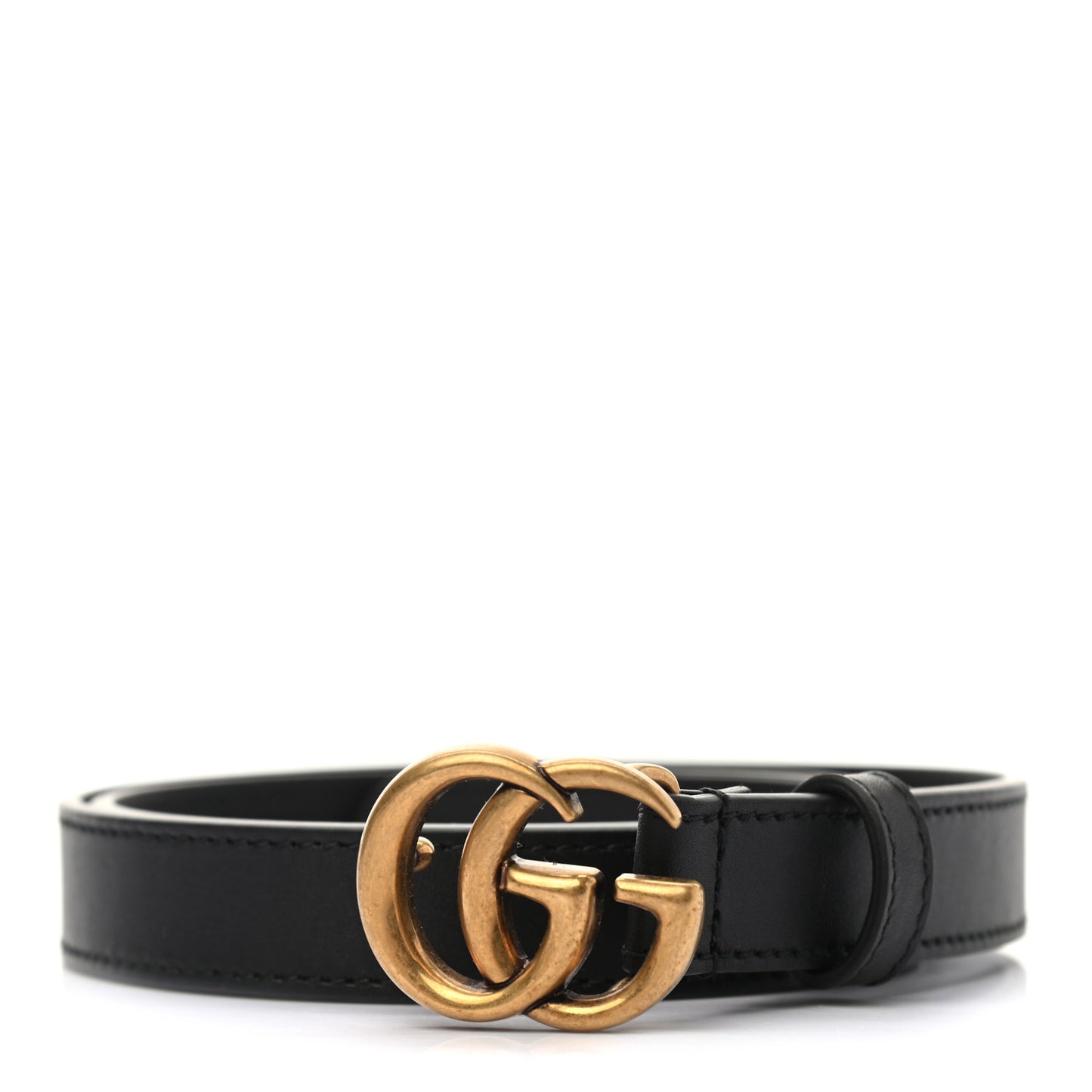 Calfskin Double G 20mm Belt 75 30 Black