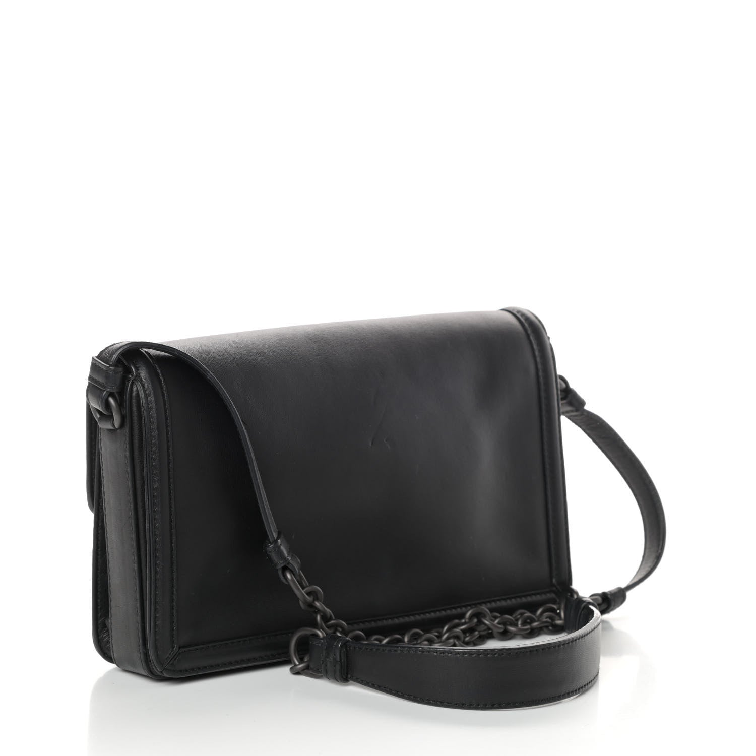 Bottega Veneta Nappa Micro Intreccio Shoulder Bag Black 3 of 12