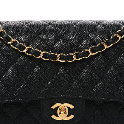 Chanel Caviar Quilted Medium Double Flap Black 7 of 9