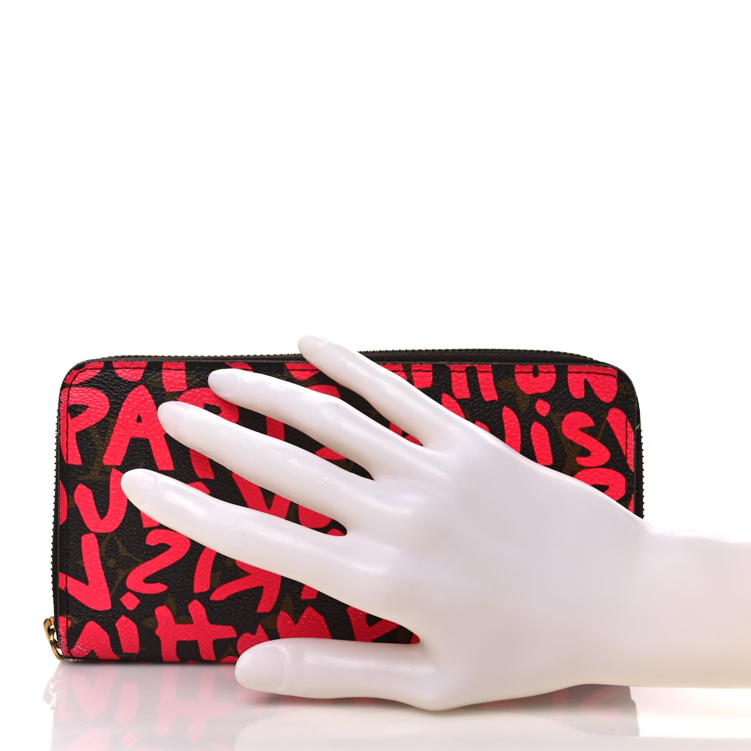 Louis Vuitton Monogram Graffiti Zippy Wallet Fuchsia 2 of 8